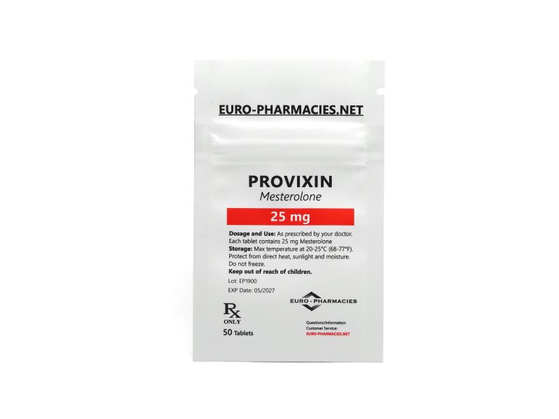 Provixin (Proviron) - 25mg/tab, 50 pills/bag