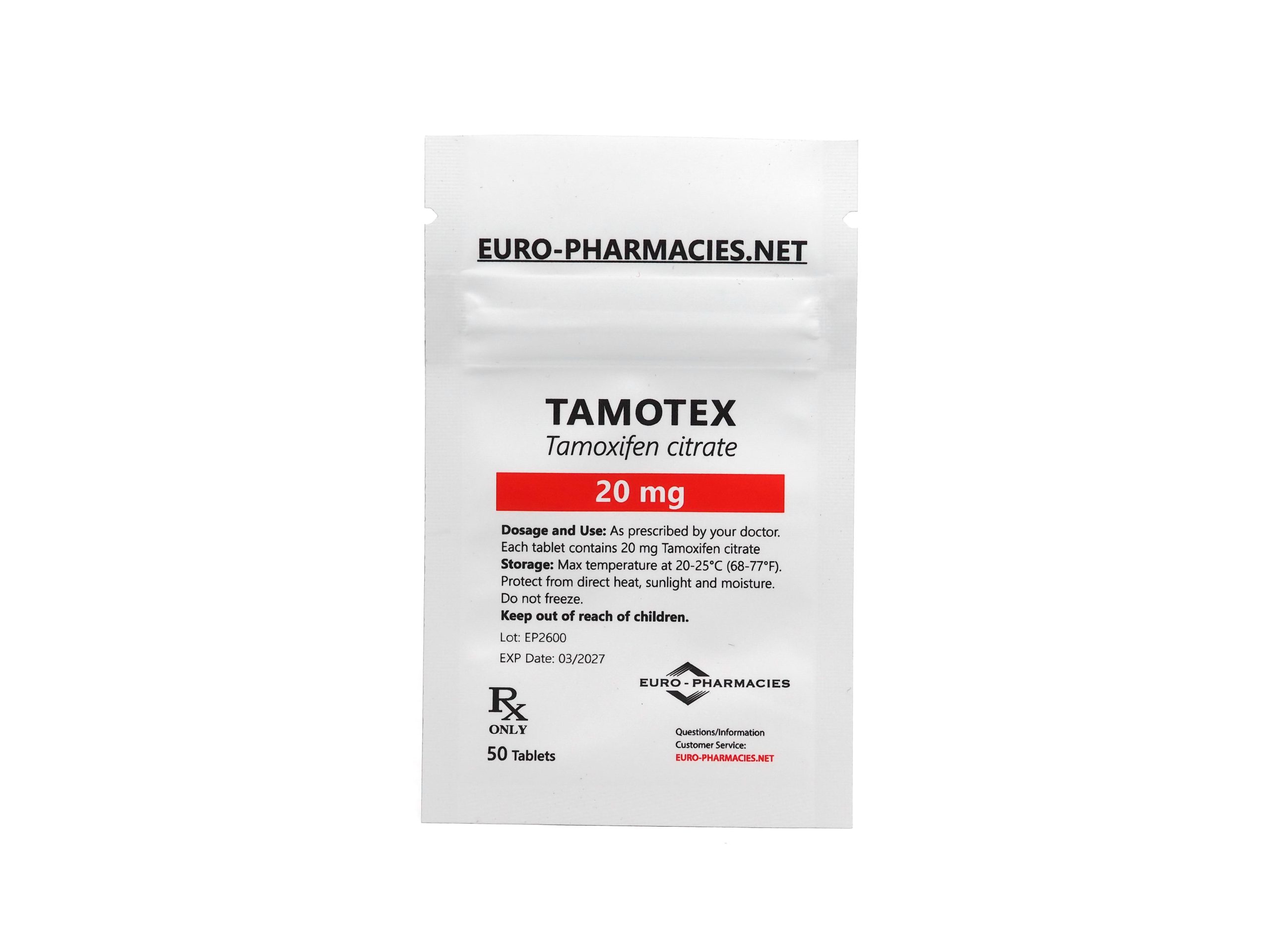 Tamotex (Tamoxifen) - 20mg/tab -50 tab/bag