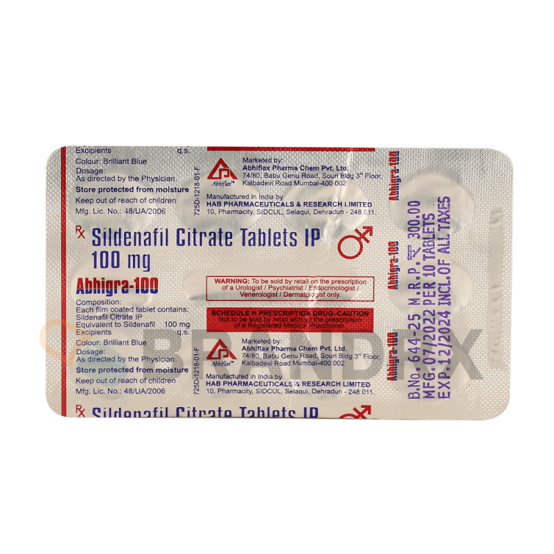 Abhigra 100 mg