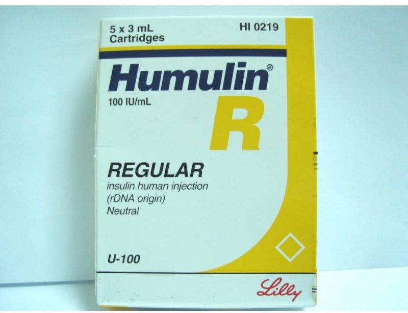 Humulin R Insulin 100IU Cartridges
